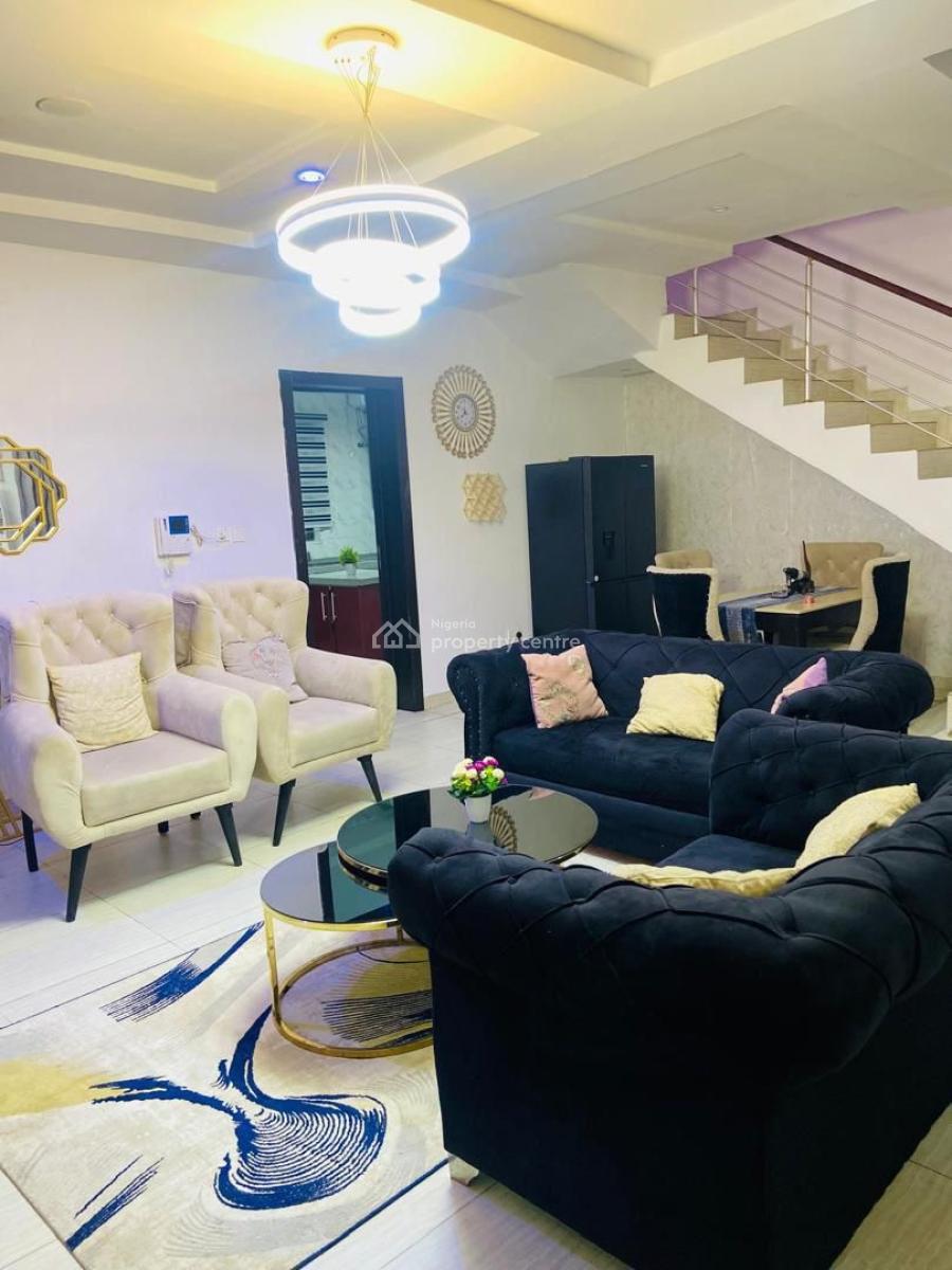 Exquisitely Furnished 4 Bedroom Apartment, Abraham Adesanya, Sangotedo, Ajah, Lagos, Flat / Apartment Short Let