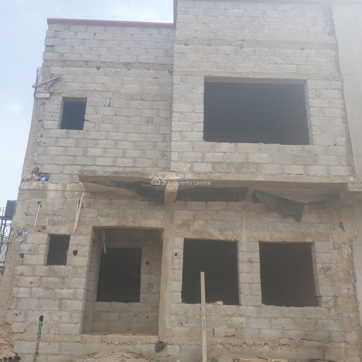 Solidly Built 4 Bedroom Terrace Duplex, Estate Along Von Road, Lugbe District, Abuja, Terraced Duplex for Sale