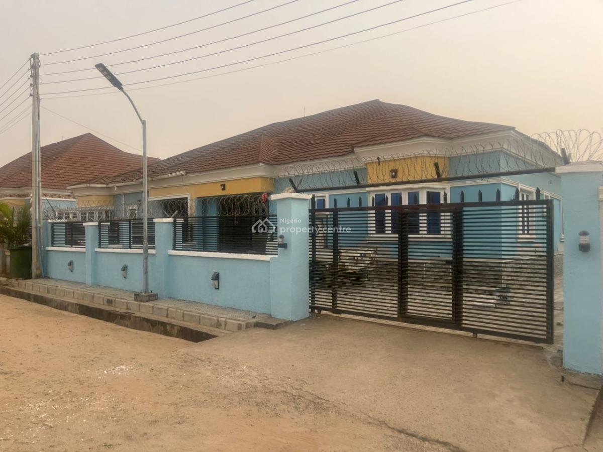 Smart 3 Bedroom Semi Detach Bungalow with Attach Bq, Estate Along Von Road, Lugbe District, Abuja, Semi-detached Bungalow for Sale