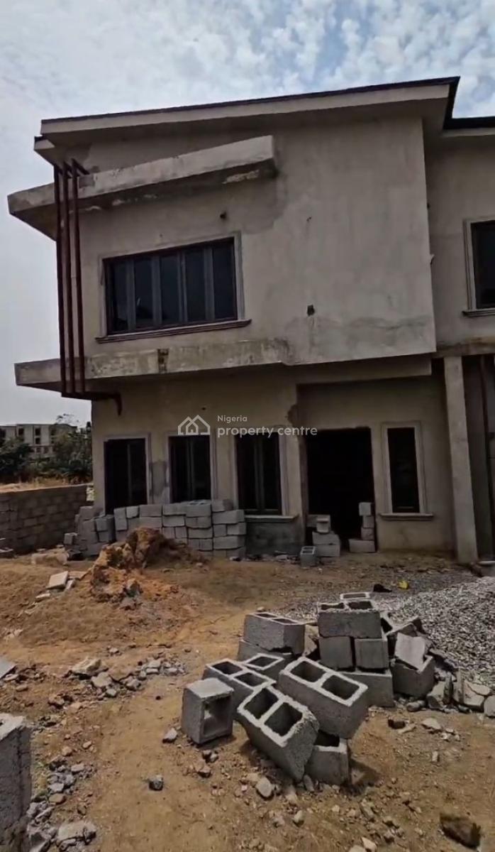 Advanced Carcass 5 Bedroom Fully Detached Duplex in Wuye, in an Estate, Wuye, Abuja, Detached Duplex for Sale