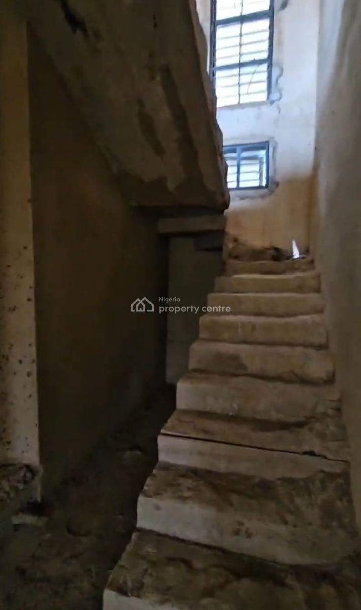 Advanced Carcass 5 Bedroom Fully Detached Duplex in Wuye, in an Estate, Wuye, Abuja, Detached Duplex for Sale