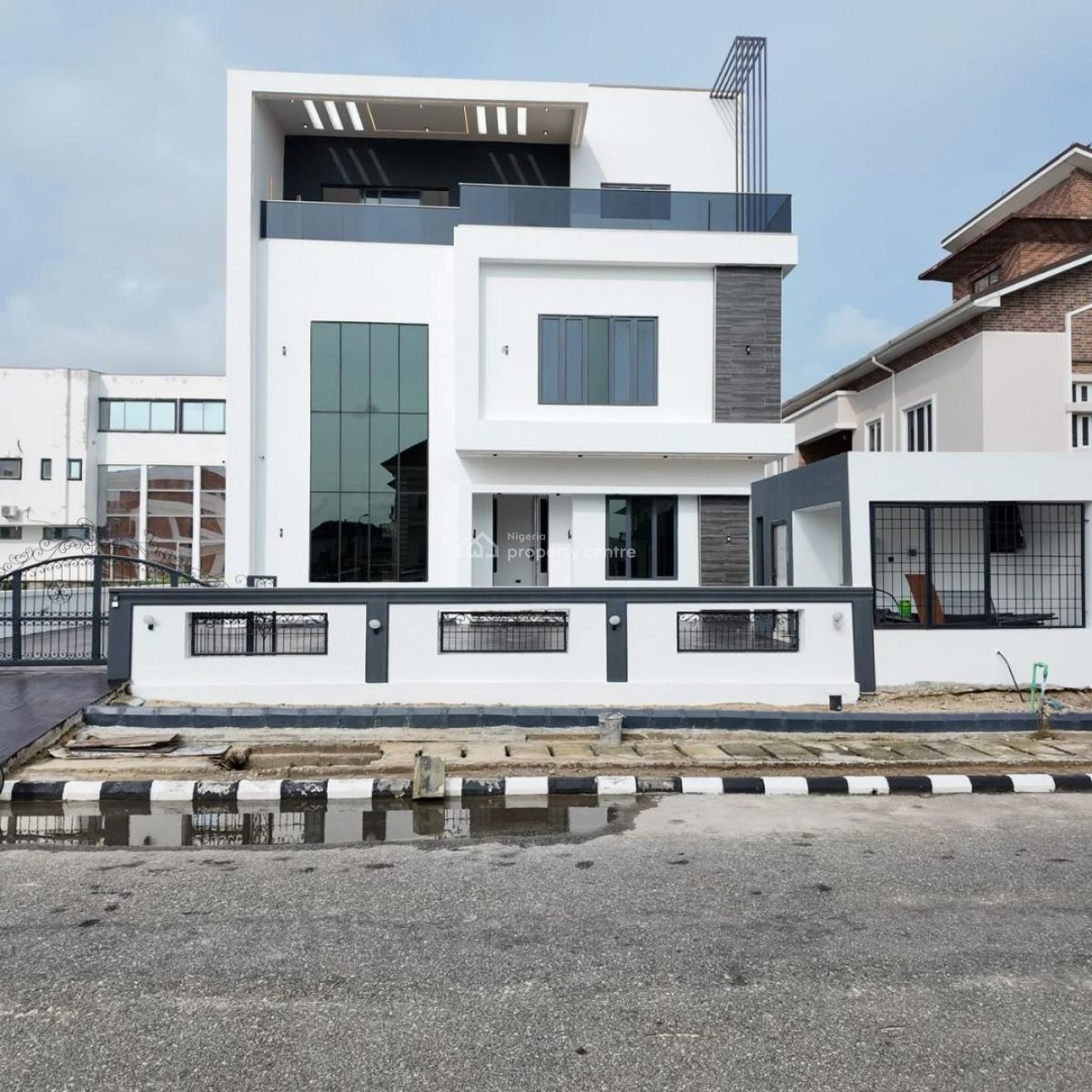 Spacious Fully Detached 5 Bedroom Duplex with 2 Rooms Bq, Pinnock Beach Estate Osapa London, Lekki, Lagos, Detached Duplex for Sale