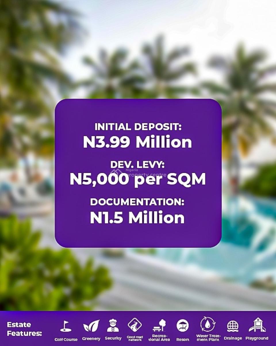 Land with Government Allocation/c of O, Peak Resort and Golf Course Estate, Lakowe, Ibeju Lekki, Lagos, Residential Land for Sale