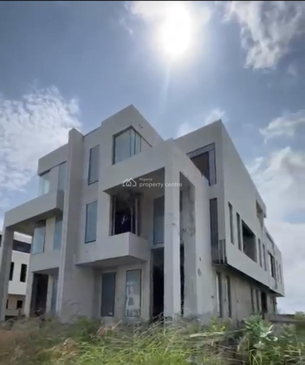 Carcass Distress 5 Bedroom Semi-detached Available, Cowrie Creek Estate, Ikate, Lekki, Lagos, Semi-detached Duplex for Sale