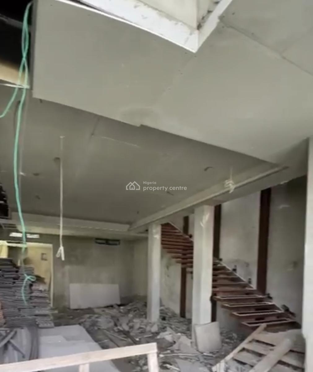 Carcass Distress 5 Bedroom Semi-detached Available, Cowrie Creek Estate, Ikate, Lekki, Lagos, Semi-detached Duplex for Sale