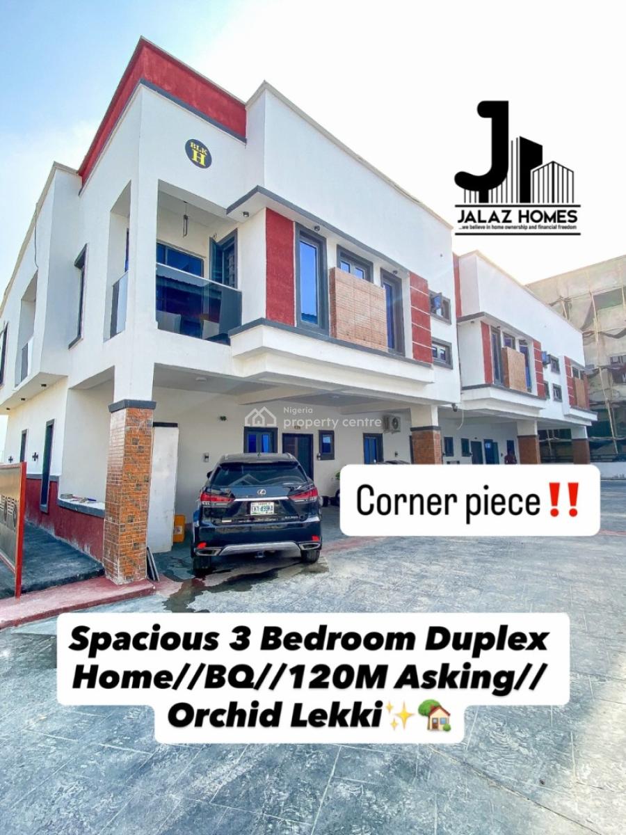 Brand New 3 Bedroom Terraced Duplex Home with a Bq, Lekki, Lagos, House for Sale