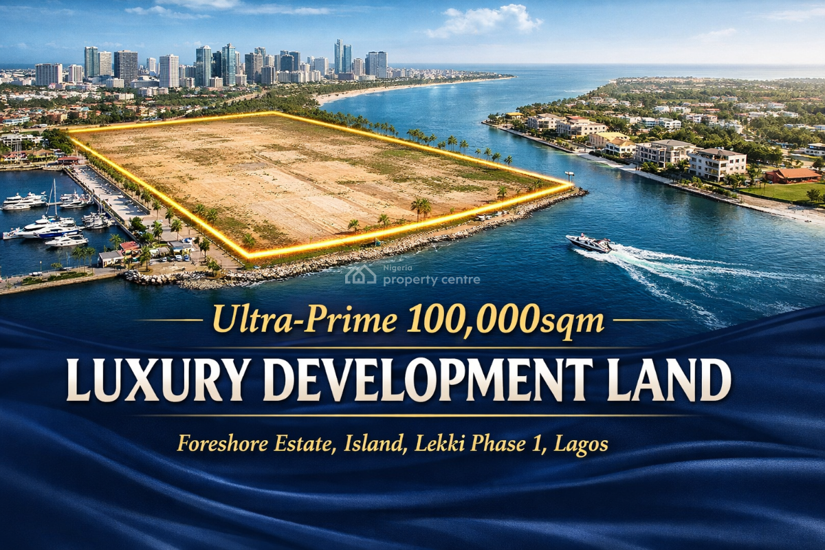 Ultra-prime 100,000sqm Luxury Development Land, Foreshore Estate, Lekki Phase 1, Lekki, Lagos, Residential Land for Sale