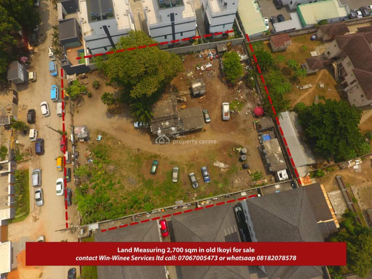 2700sqm  of Land, Old Ikoyi, Ikoyi, Lagos, Residential Land for Sale