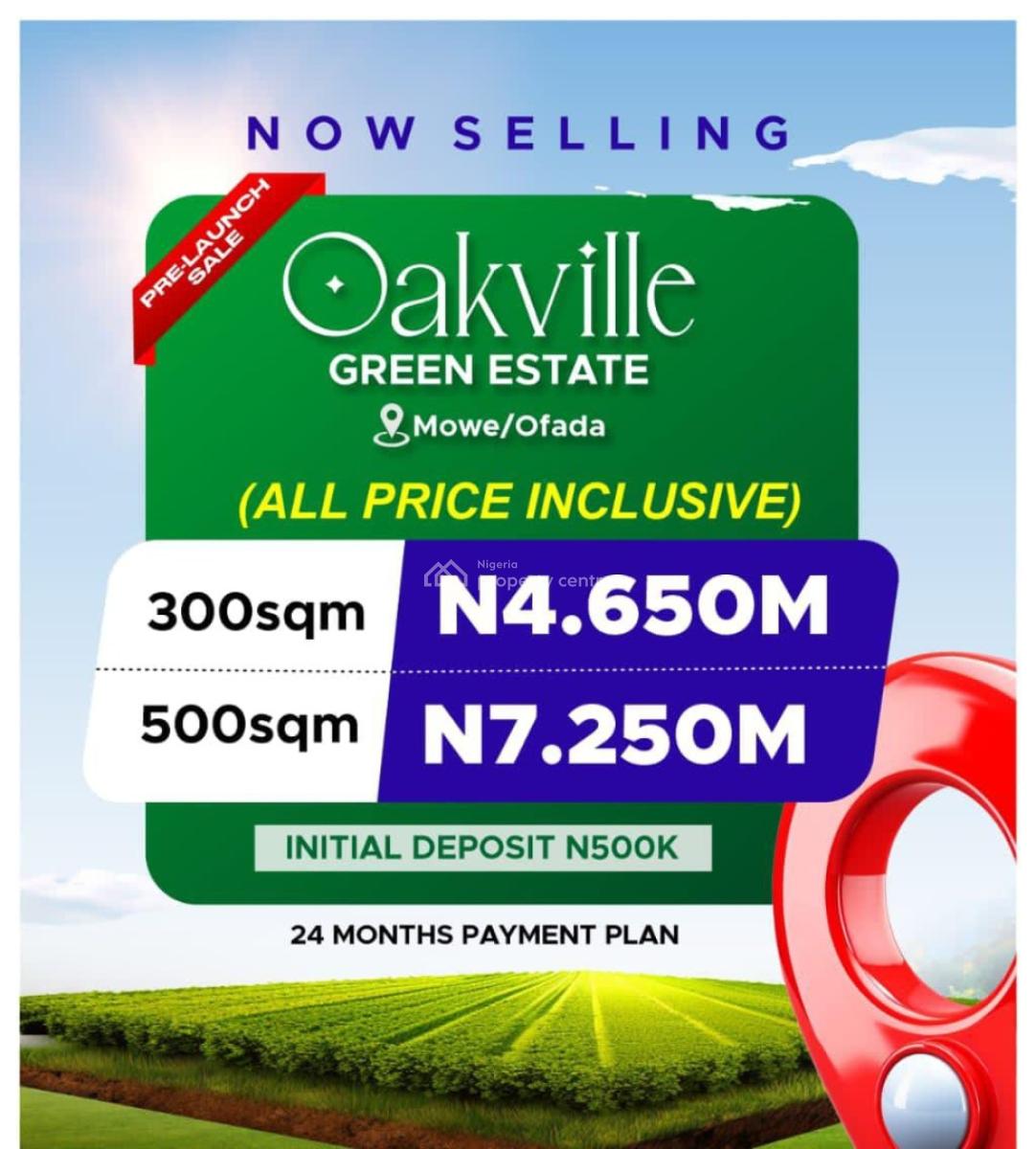 Land Strategically Locateds, Mowe Ofada, Ogun, Residential Land for Sale