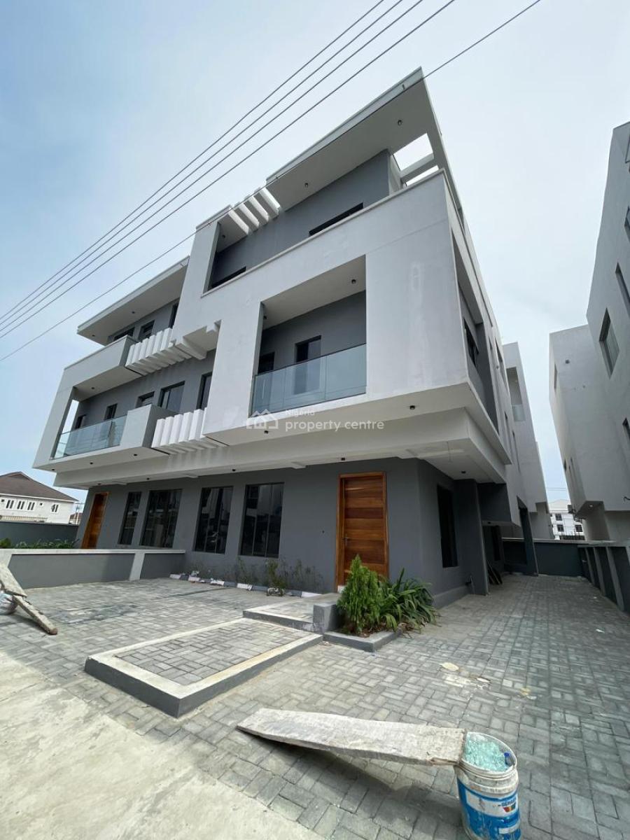 4 Bed Fully Serviced Semi Detached, Osapa Lekki Lagos, Osapa, Lekki, Lagos, Semi-detached Duplex for Sale