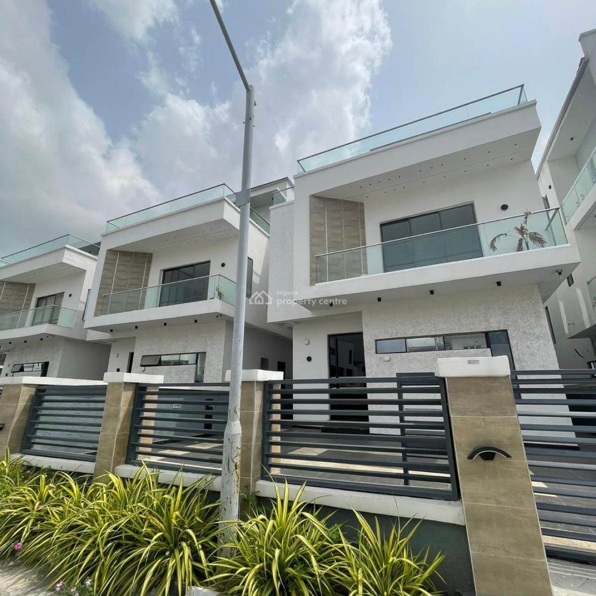 Contemporary 5 Bedroom Fully Detached Duplex with Bq and Home Cinema, Osapa London, Osapa, Lekki, Lagos, Detached Duplex for Sale