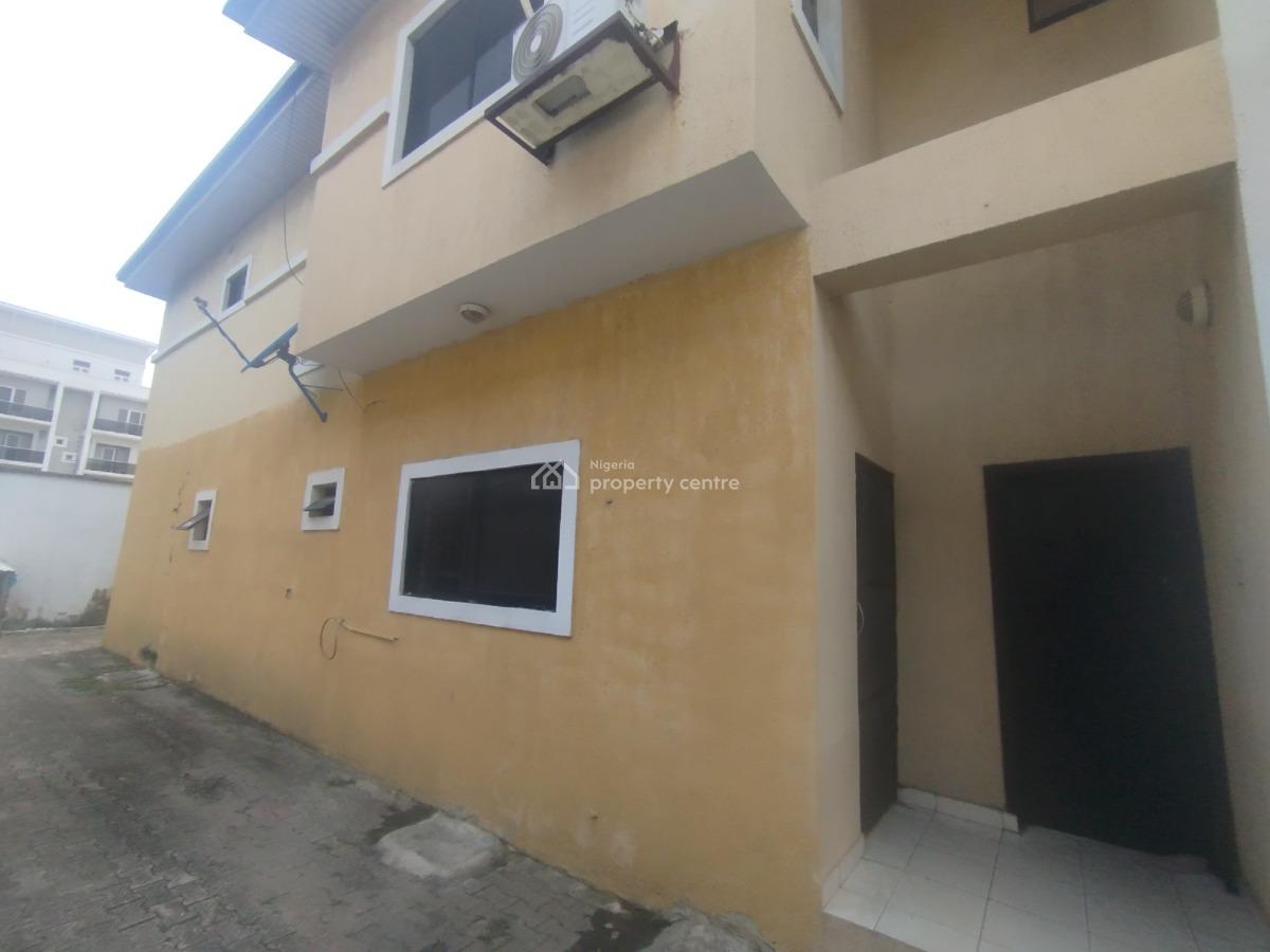 Well Maintained Commercial 3 Bedroom Semi Detached House with Bq, Fola Oshibo Street, Lekki Phase 1, Lekki, Lagos, Office Space for Rent