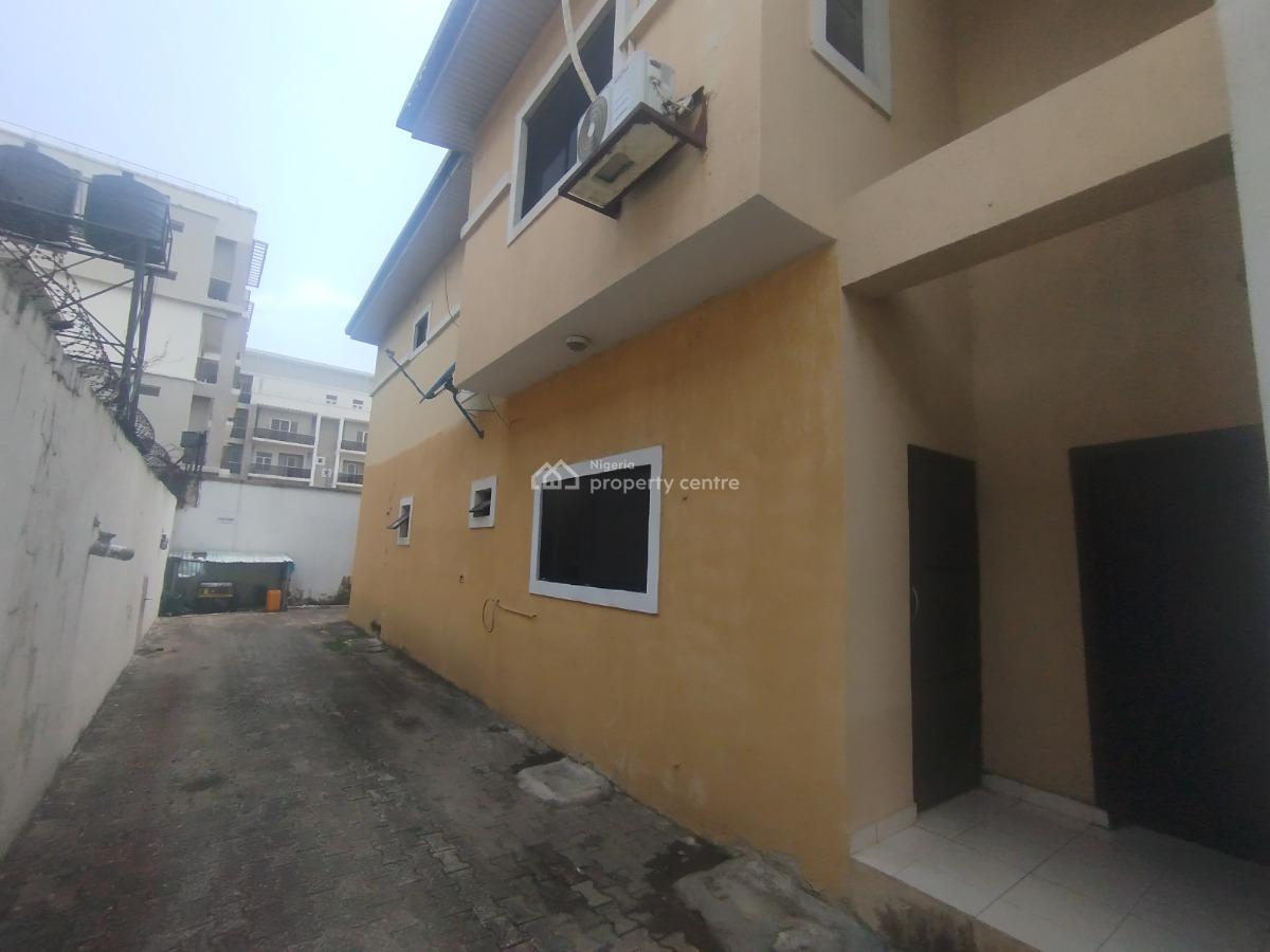 Well Maintained Commercial 3 Bedroom Semi Detached House with Bq, Fola Oshibo Street, Lekki Phase 1, Lekki, Lagos, Office Space for Rent