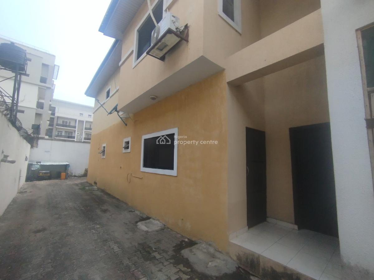 Well Maintained Commercial 3 Bedroom Semi Detached House with Bq, Fola Oshibo Street, Lekki Phase 1, Lekki, Lagos, Office Space for Rent