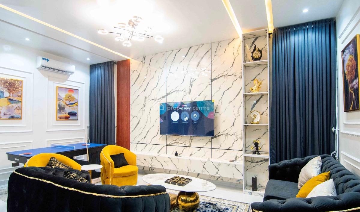 Luxury Furnished 4 Bedroom Duplex with Solar Inverter, Ps5, Lekki, Lagos, Terraced Duplex for Rent