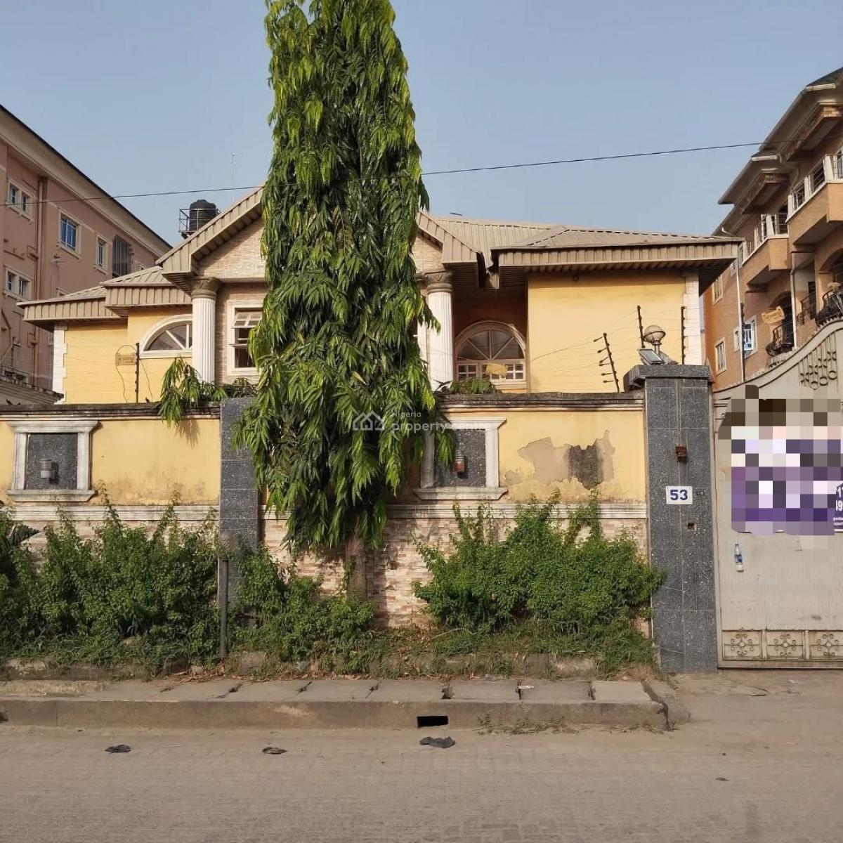 a Six Bedroom Detached House with 2(nos) 3bedroom, Ago Palace Way, Ago Palace, Isolo, Lagos, House for Sale