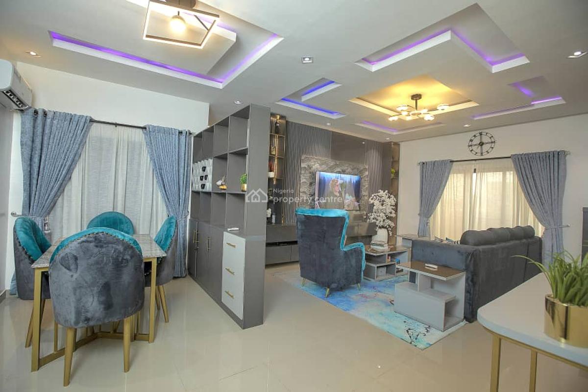 Tastefully Finished and Fully Furnished 2 Bedroom Upstairs Apartment, Grandview Apartments Phase 1, Off Gbangbala Road, Ikate, Lekki, Lagos, Flat / Apartment for Rent