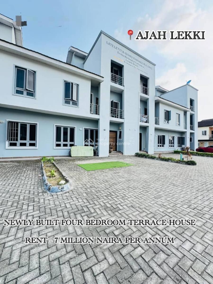 Brand New 4bedroom Duplex with Bq, The Property Located Within an Estate Off Abraham Adesanya Road, Ajah, Lagos, Terraced Duplex for Rent