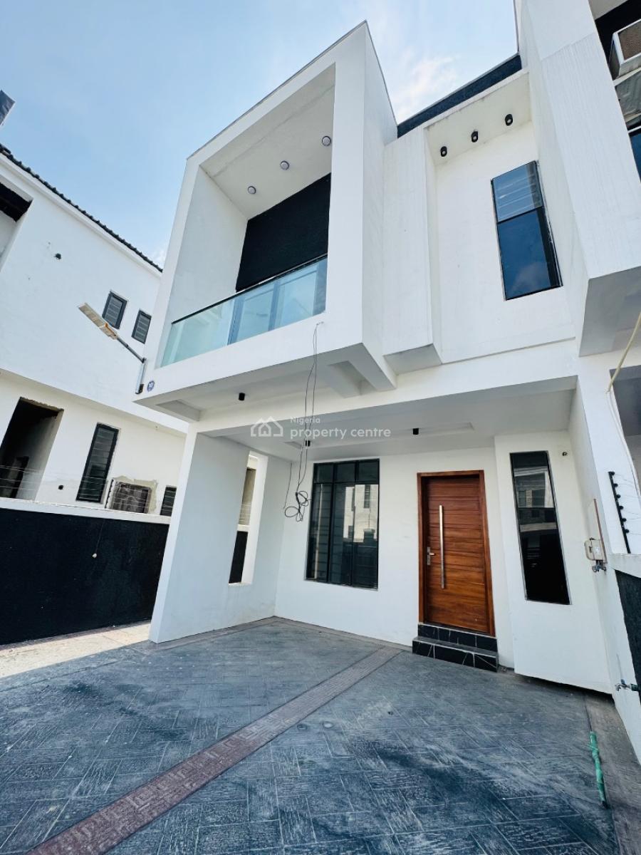 4-bedroom Terrace with Self Compound in a Secure Estate, Ikota, Lekki, Lagos, Terraced Duplex for Sale