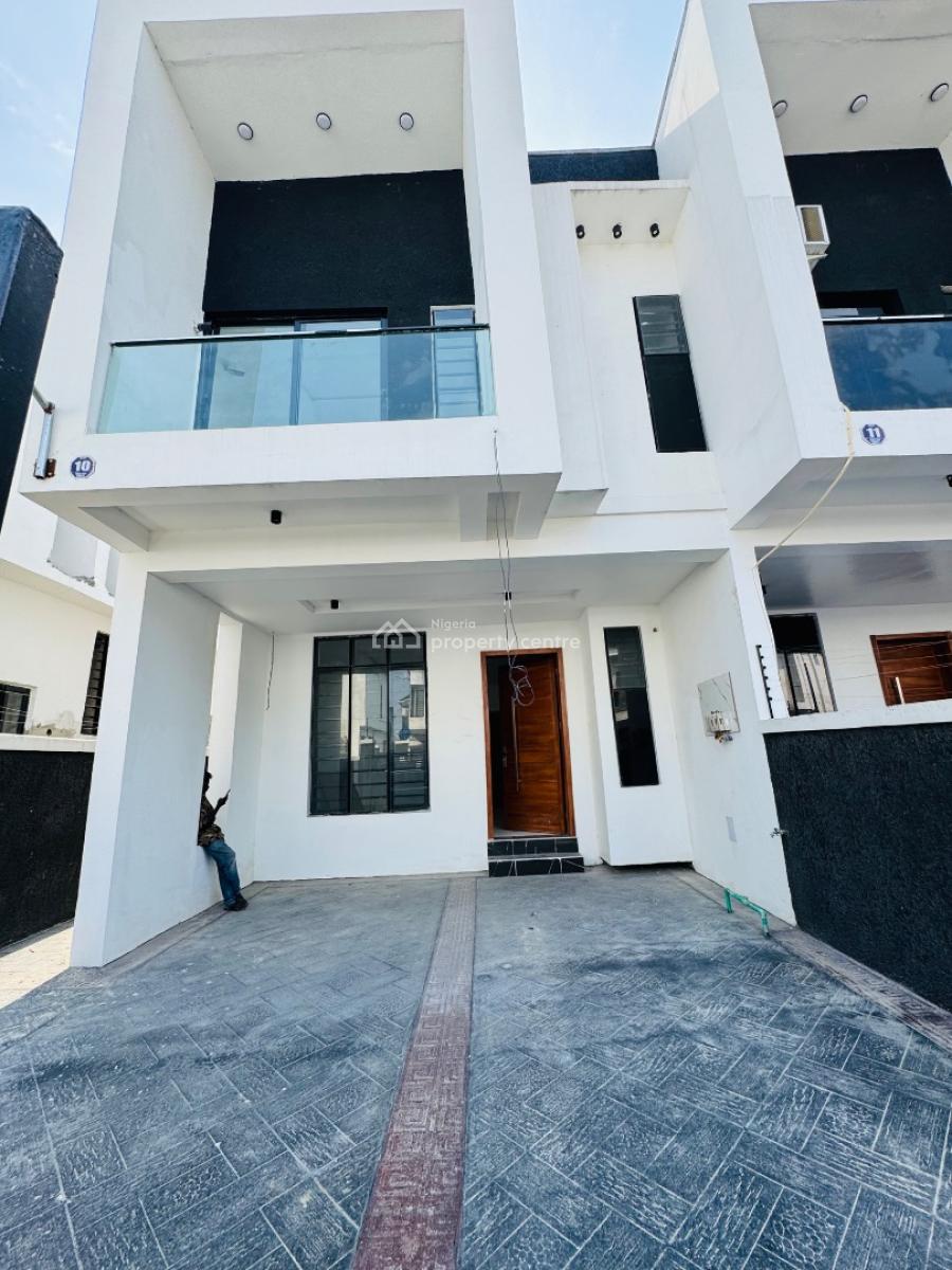 4-bedroom Terrace with Self Compound in a Secure Estate, Ikota, Lekki, Lagos, Terraced Duplex for Sale