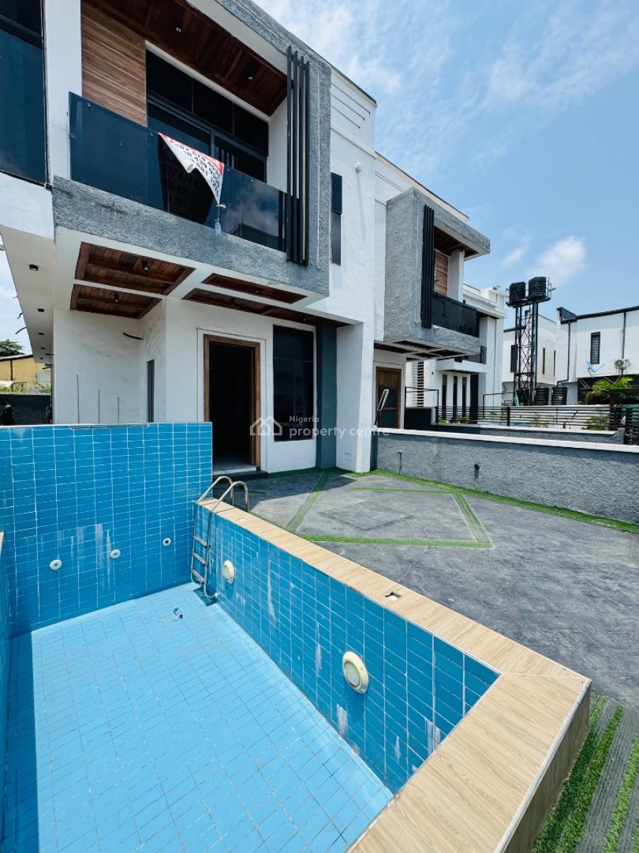 4-bedroom Semi-detached Duplex with Swimming Pool, Chevron, Lekki, Lagos, Semi-detached Duplex for Sale
