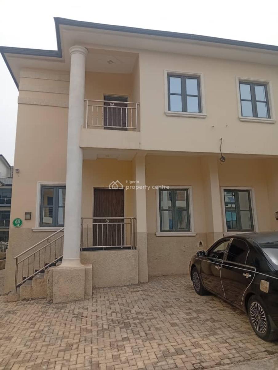 4 Bedroom Duplex with Bq, Before Cedarcrest Hospital, Zone B, Apo, Abuja, Semi-detached Duplex for Rent