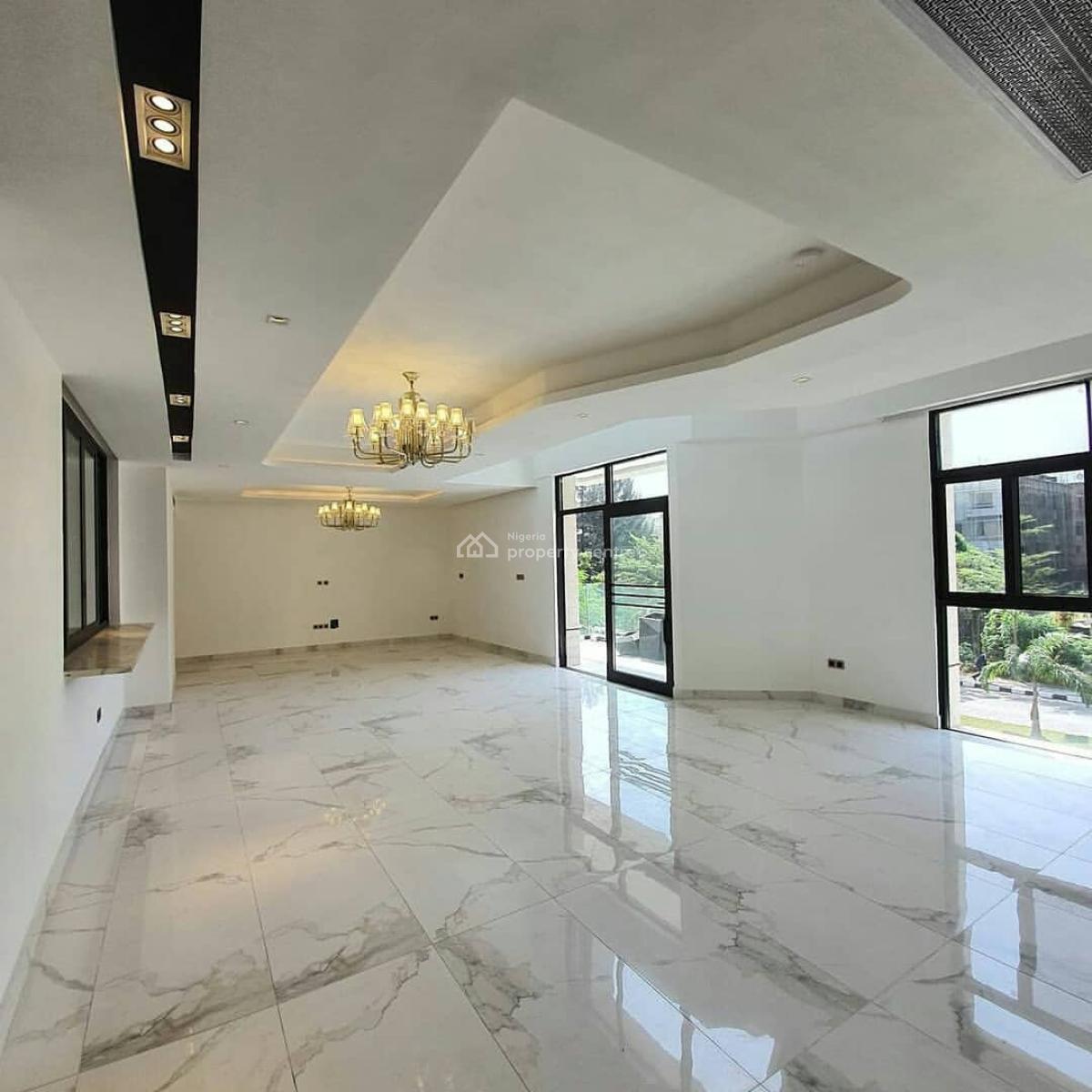 Luxurious 5 Bedroom Wing of Terrace with 2 Rooms Staff Quarters, Banana Island, Ikoyi, Lagos, Terraced Duplex for Sale