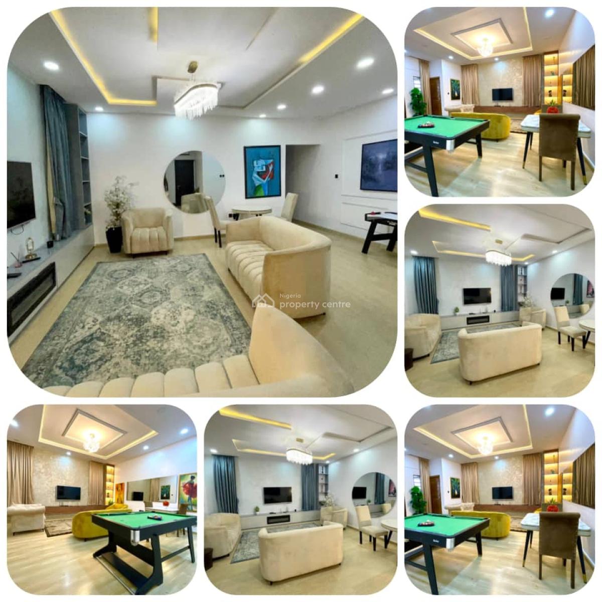 Fully Furnished 3bedrooms Flat with Excellent Facility, Lekki Phase 1, Lekki, Lagos, Flat / Apartment for Rent