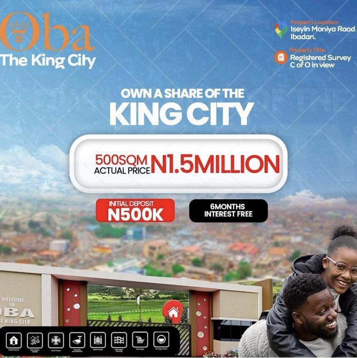 Affordable and Verified Dry Land, Oba Estate Located Along Monica/iseyin Ibadan Expressway, Ibadan, Oyo, Mixed-use Land for Sale