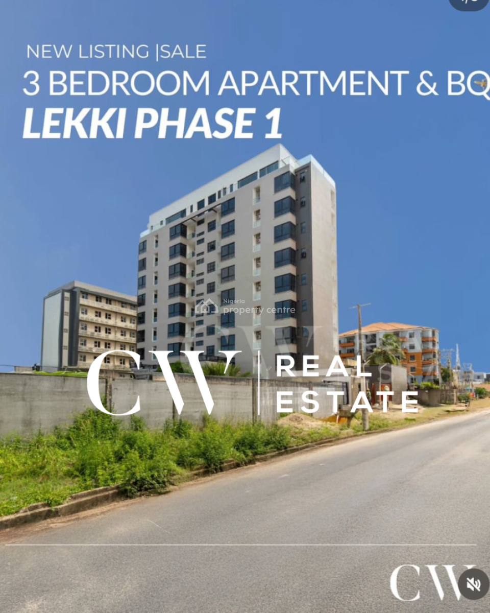 Luxury 3 Bedroom Apartment + Bq in Lekki, Lekki Phase 1, Lekki, Lagos, Flat / Apartment for Rent