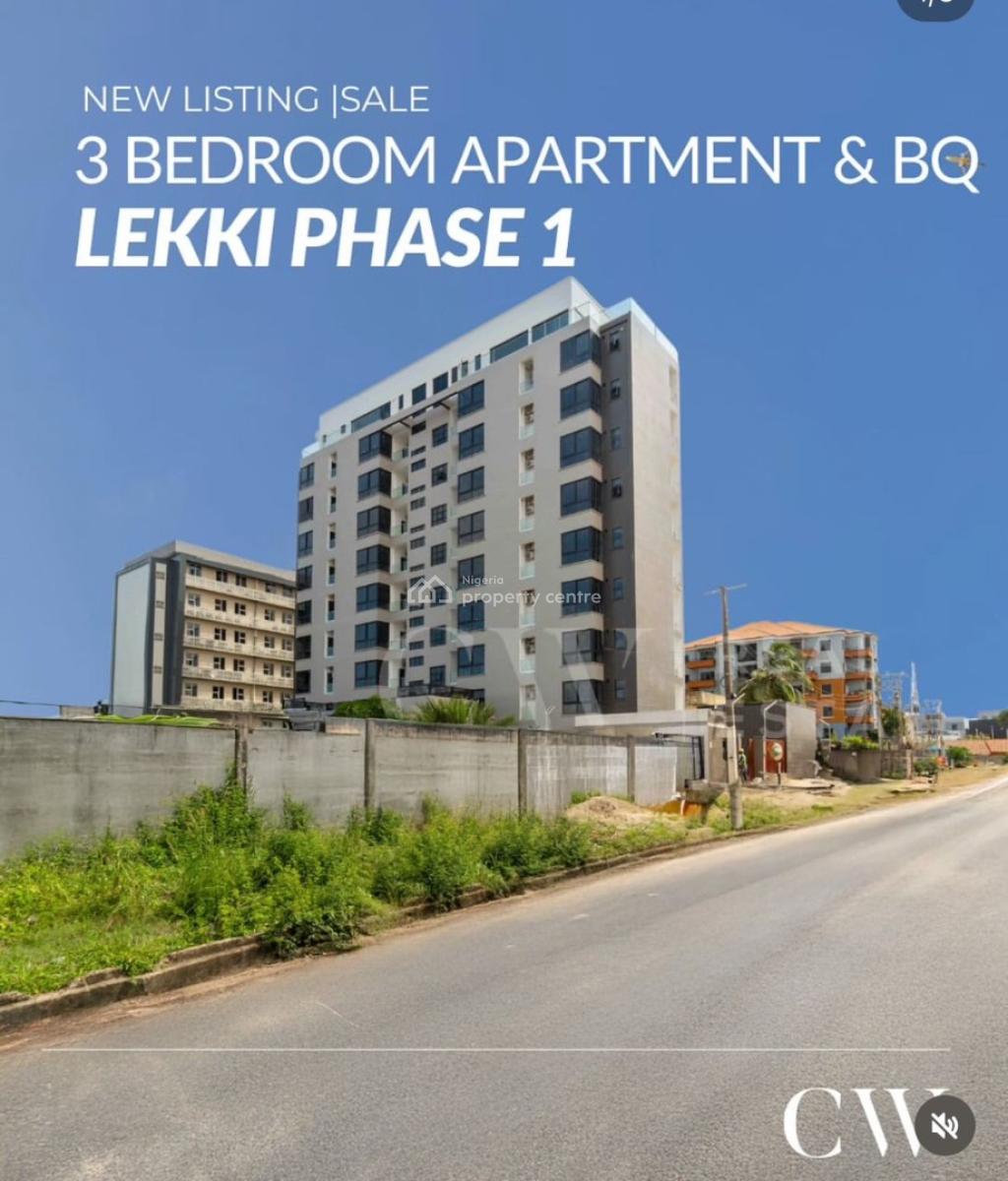 Luxury 3 Bedroom Apartment + Bq in Lekki, Lekki Phase 1, Lekki, Lagos, Flat / Apartment for Rent