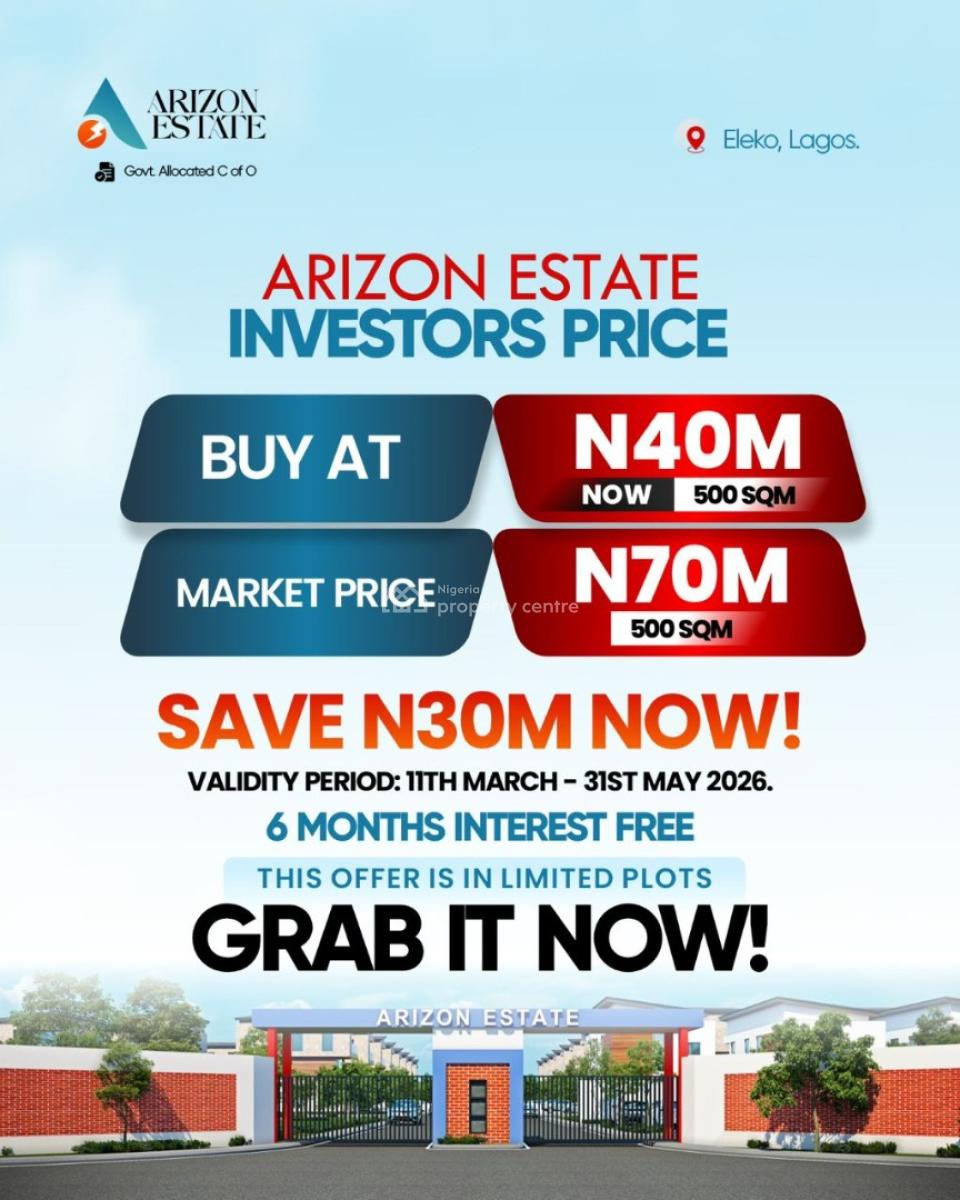 Smart Investors Are Buying Land Here -- Limited Plots Left, Arizon Estate, Beside Pan Atlantic University, Idera Scheme, Eleko, Ibeju Lekki, Lagos, Residential Land for Sale
