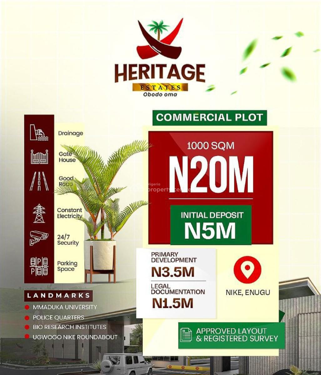 Land with Government Allocation, Nike, Nkanu, Enugu, Mixed-use Land for Sale
