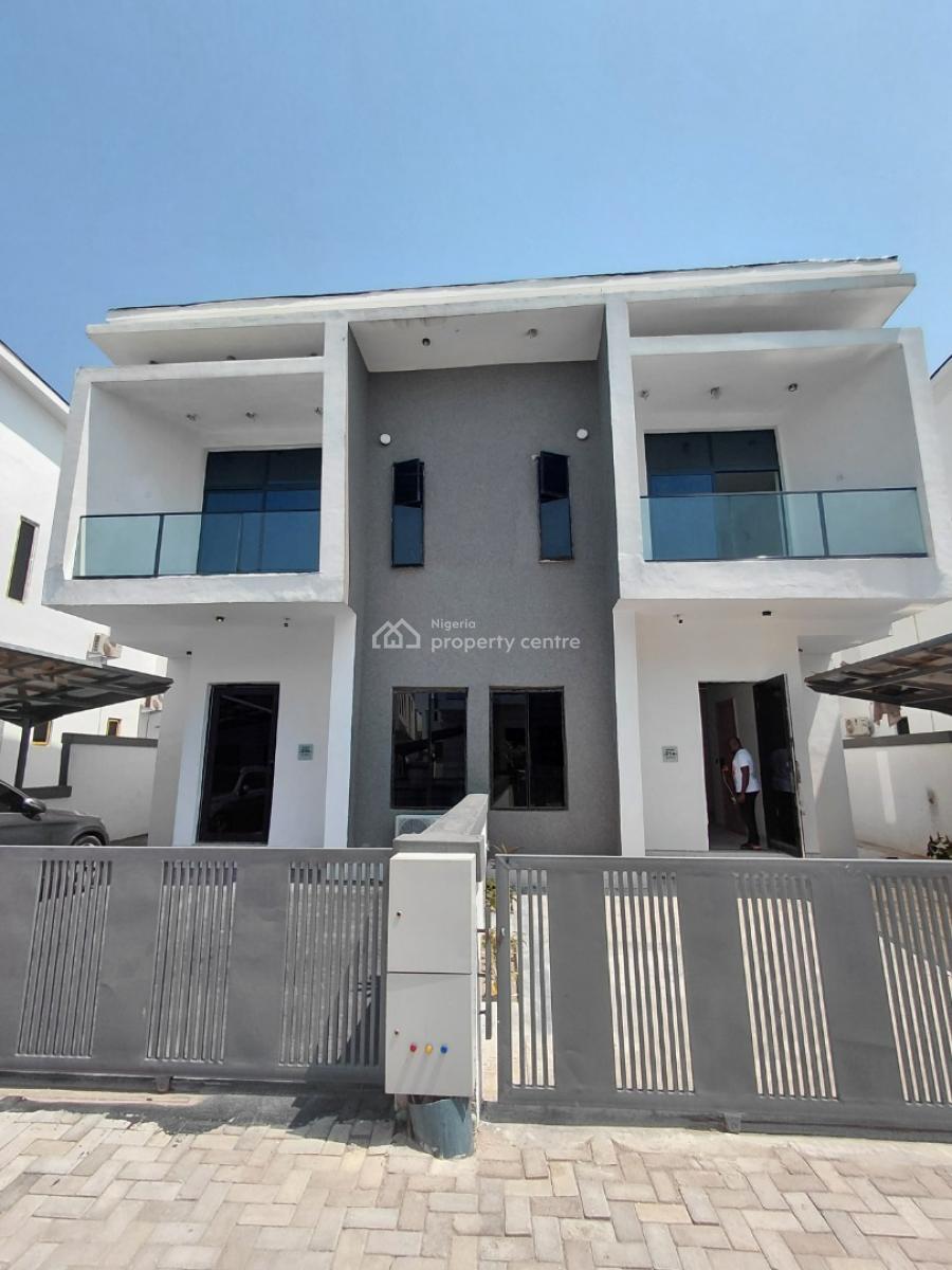 Newly Built 4-bedroom Semi-detached Duplex, By Second Toll-gate, Lekki, Lagos, Semi-detached Duplex for Sale