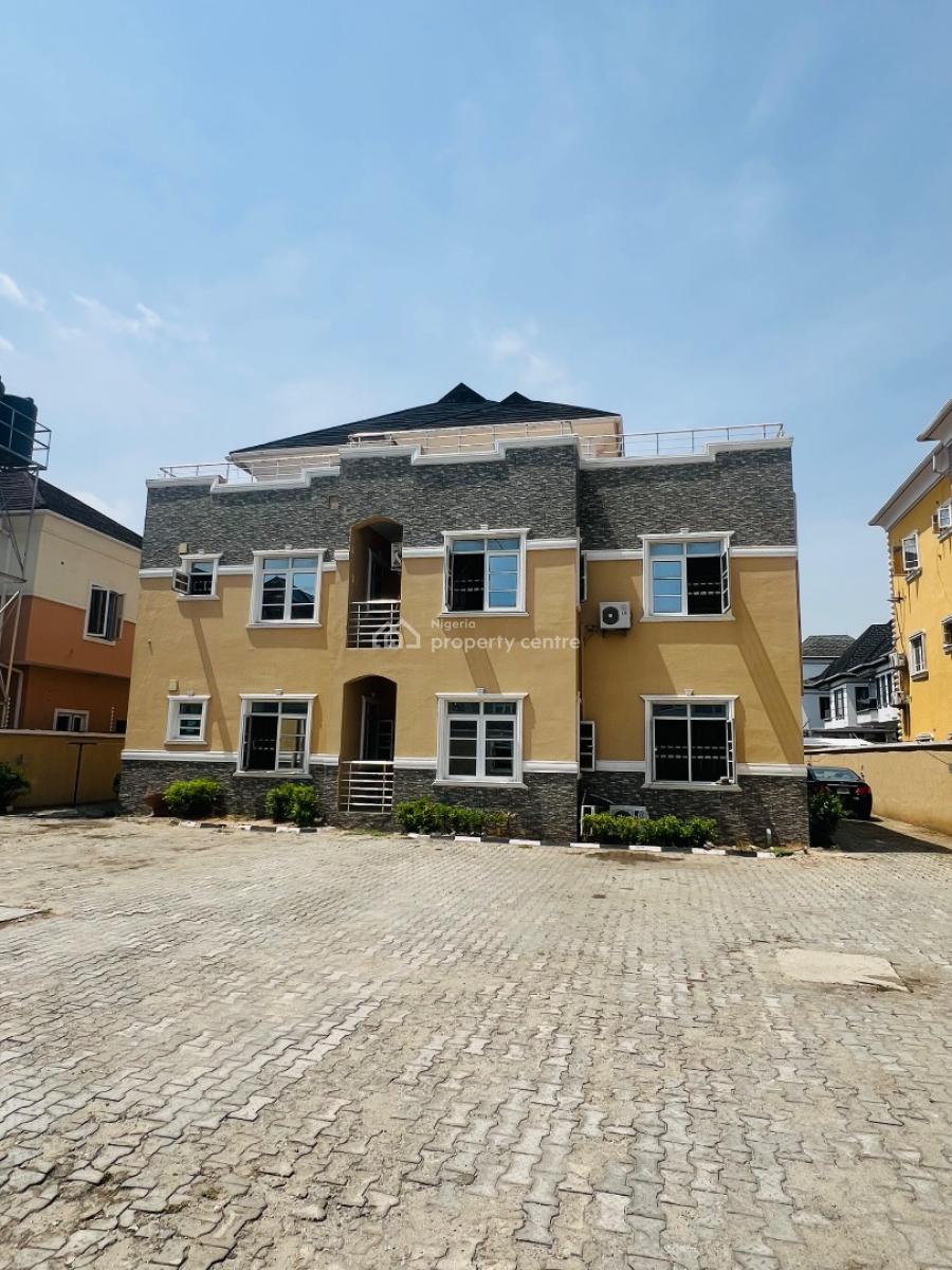 Well Built 3 Bedroom Apartment with Bq, Chevron, Lekki, Lagos, Flat / Apartment for Rent