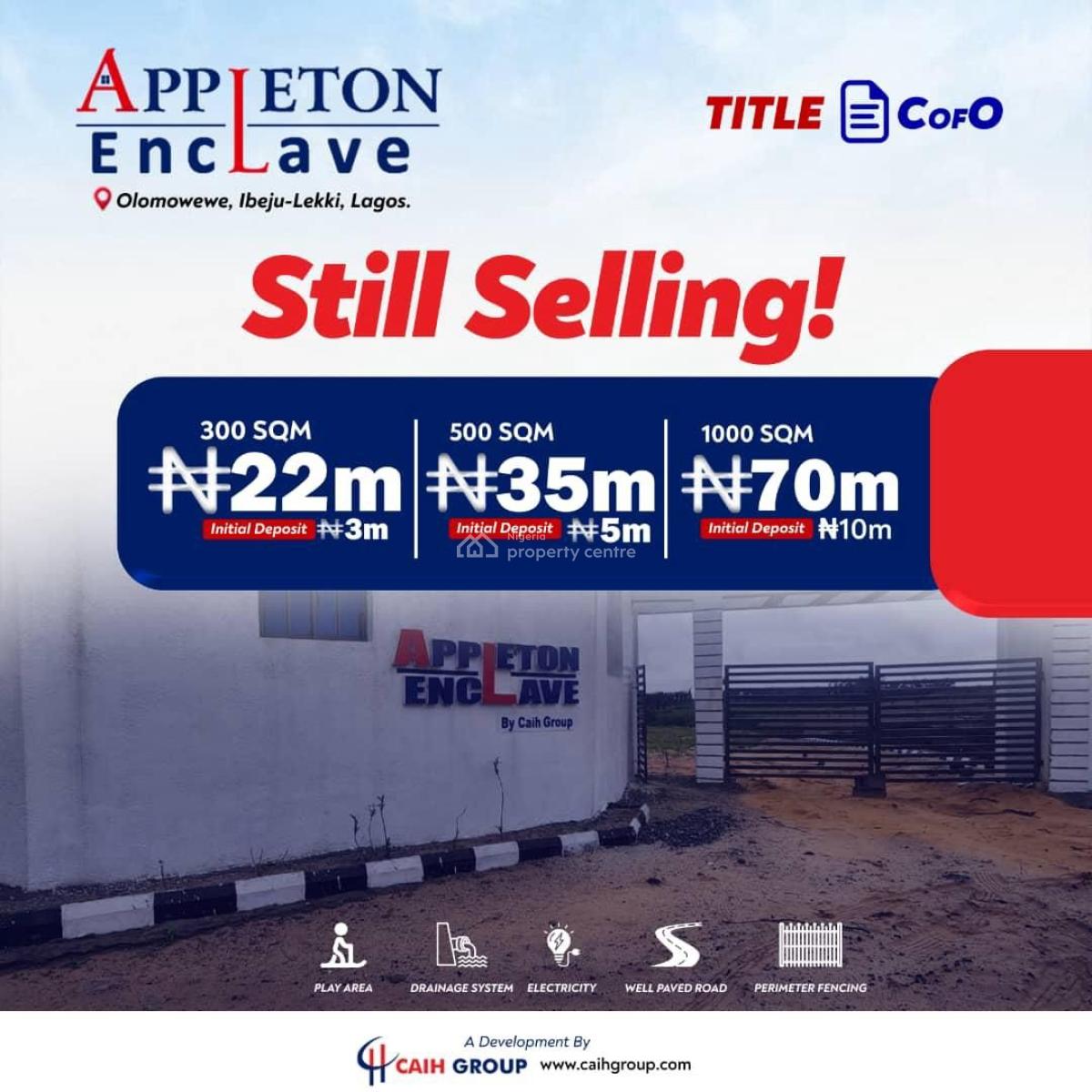 Residential Plots of Land, Appleton Enclave, Olomowewe, Ibeju Lekki, Lagos, Residential Land for Sale