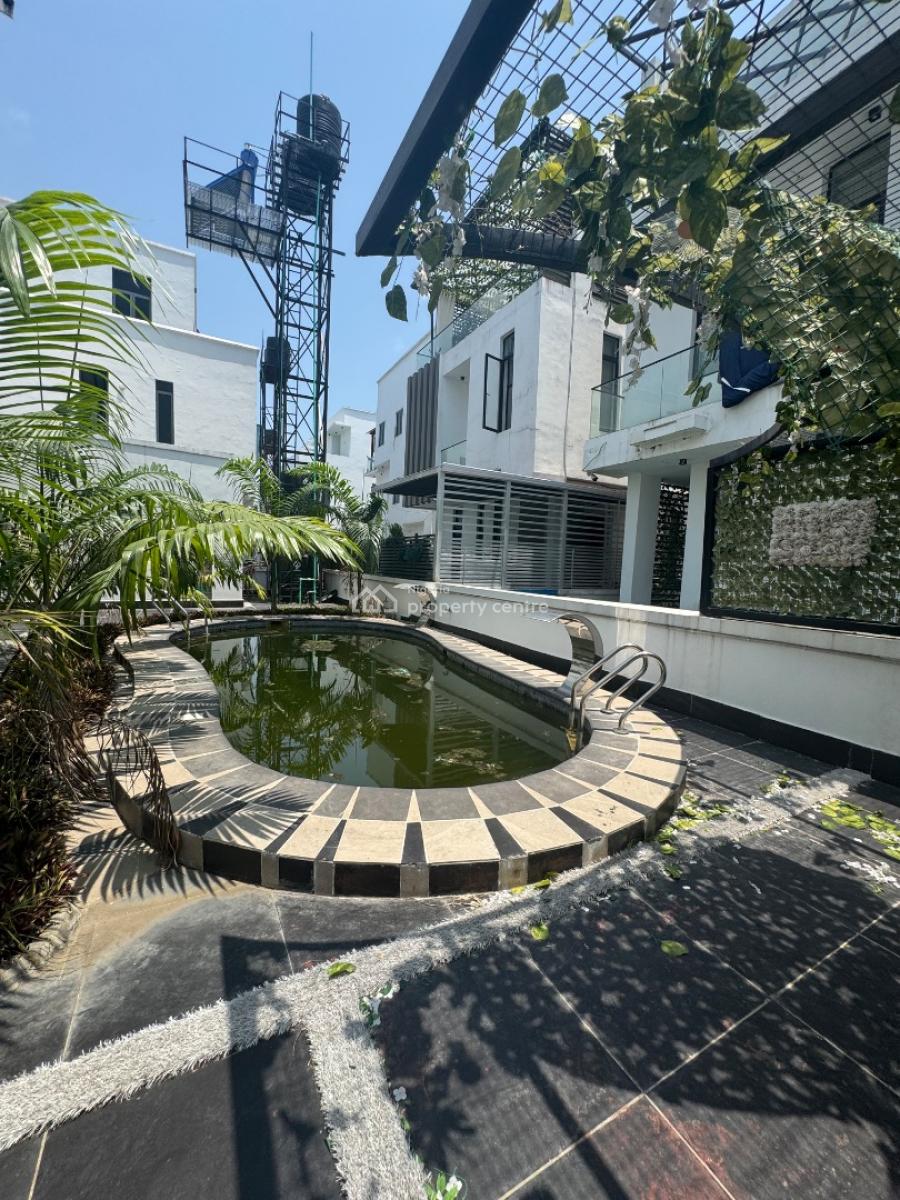 Massive 5bed Home with Pool, Gazebo Rooftop and Green Area, Osapa, Lekki, Lagos, Detached Duplex for Sale