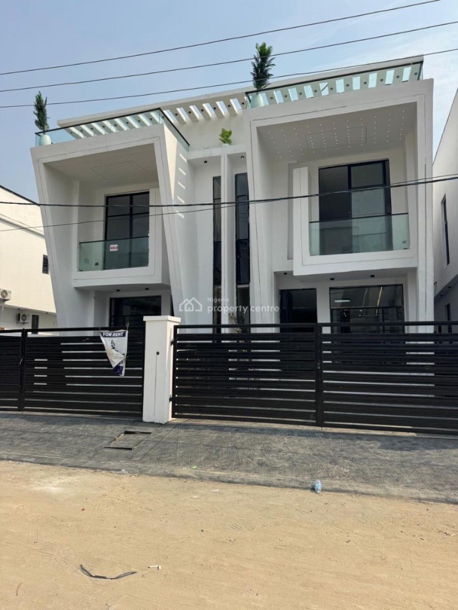 Self Serviced  Luxury 4 Bedroom Duplex with a Bq, Ikota, Lekki, Lagos, Semi-detached Duplex for Sale