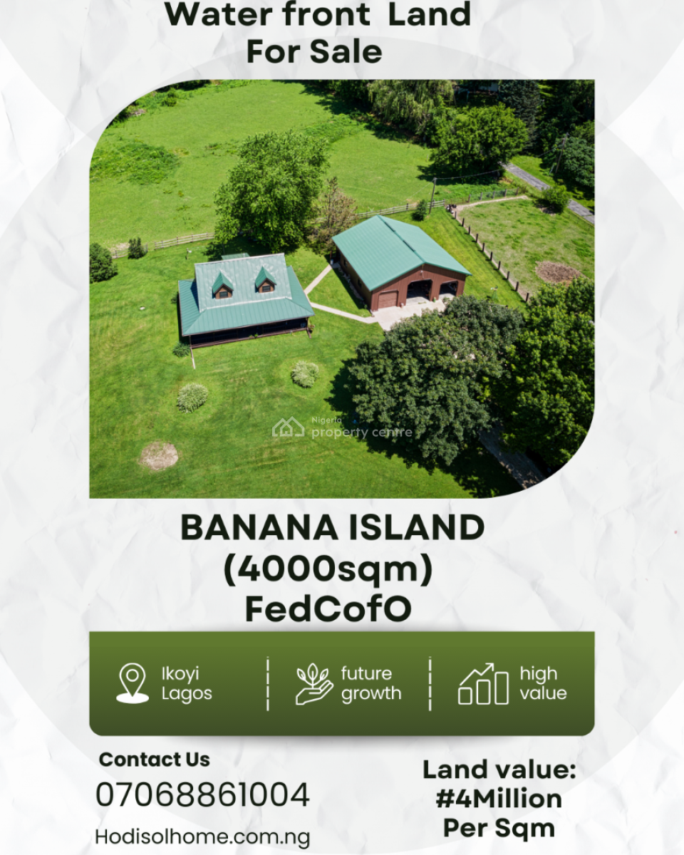 Waterfront Land, Banana Island, Ikoyi, Lagos, Residential Land for Sale