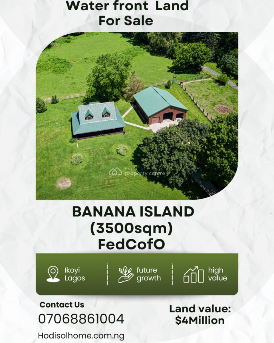 Waterfront Land, Banana Island, Ikoyi, Lagos, Residential Land for Sale