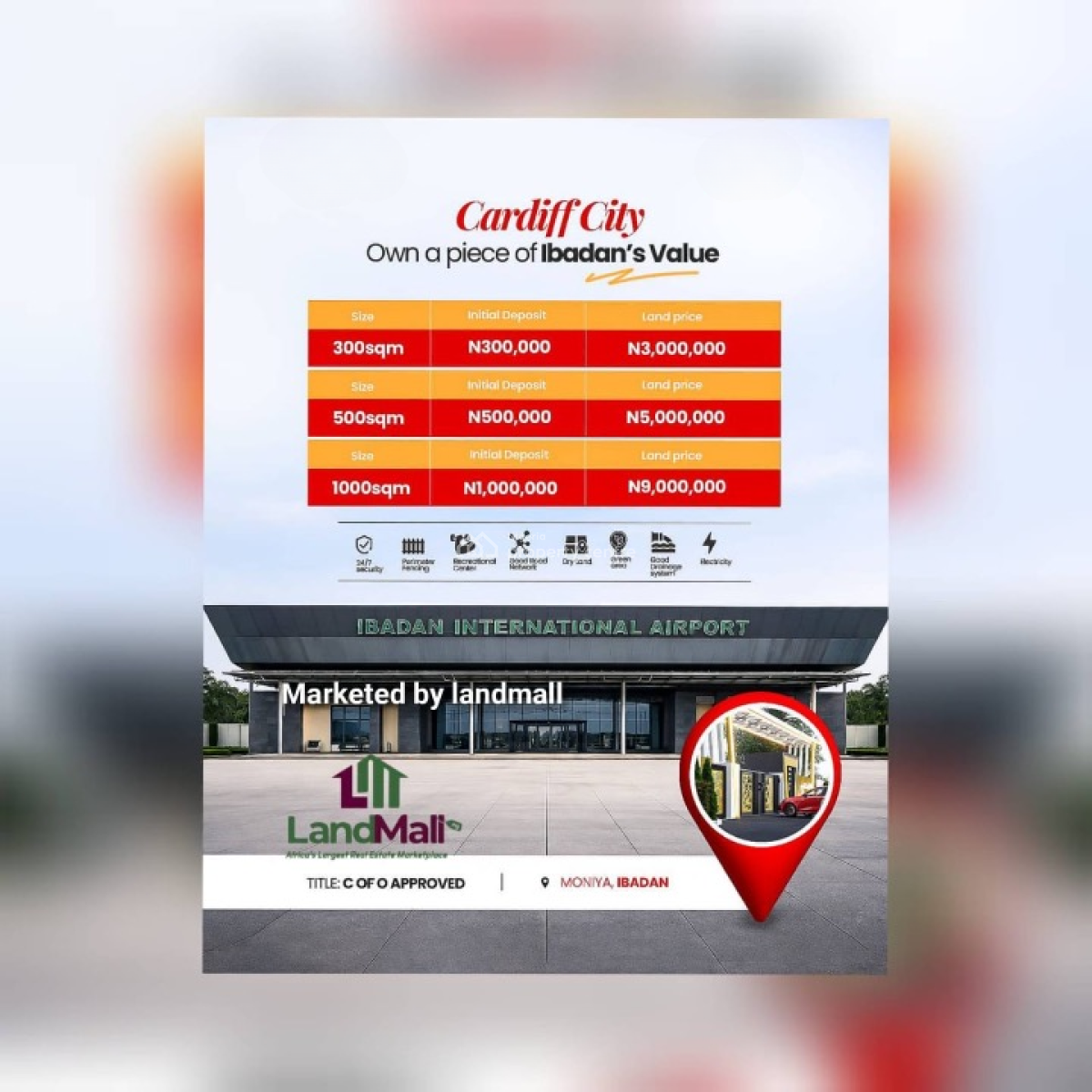 1000sqm Residential Land, Moniya, Ibadan, Oyo, Residential Land for Sale