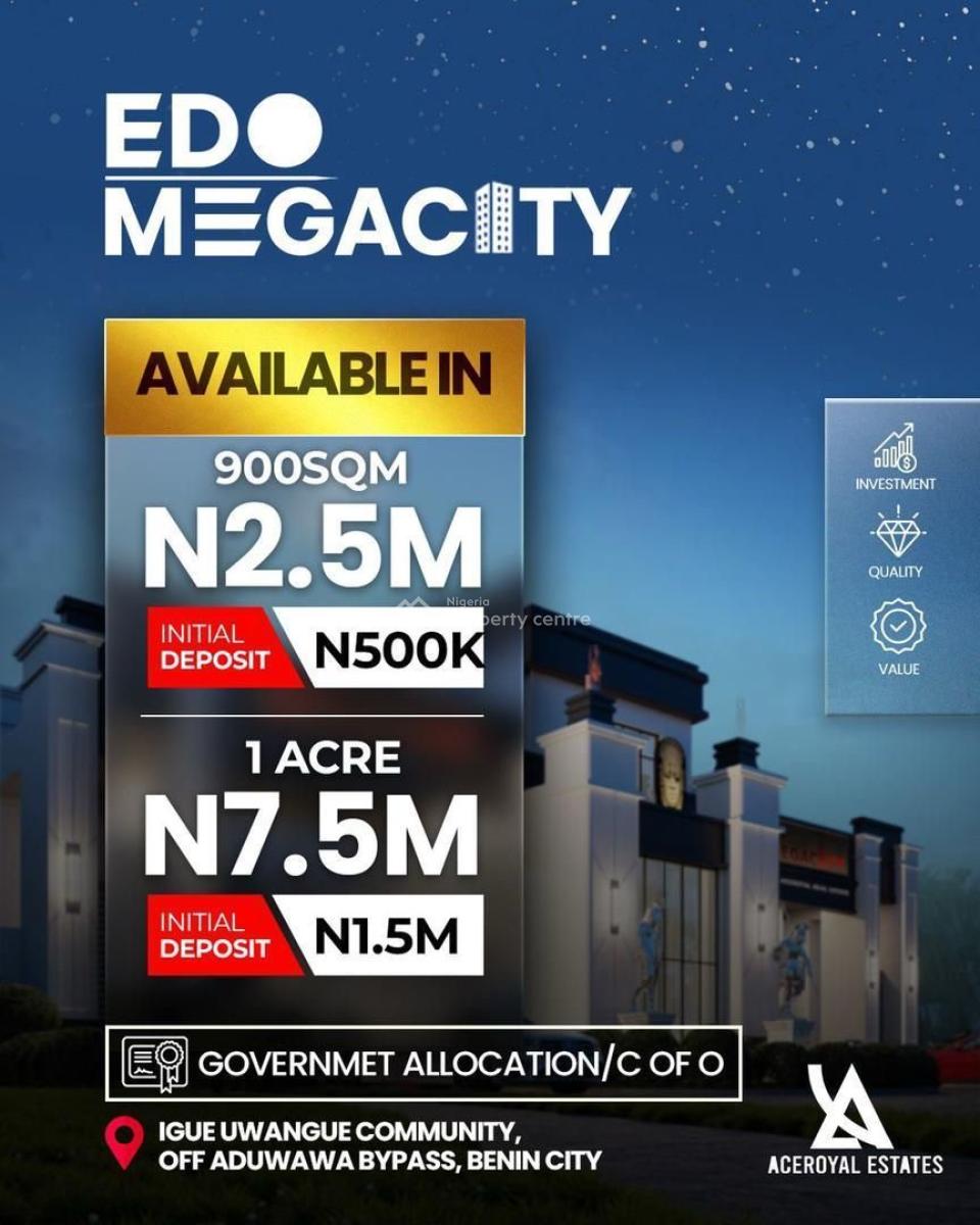 Prime Land with Government Allocation and C of O, Esan North-east, Edo, Residential Land for Sale