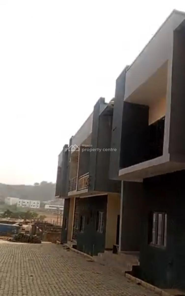 4 Bedroom Semi Finished Terrace in Lifecamp Main After Stella Maris, Close to H-medix, Life Camp, Abuja, Terraced Duplex for Sale