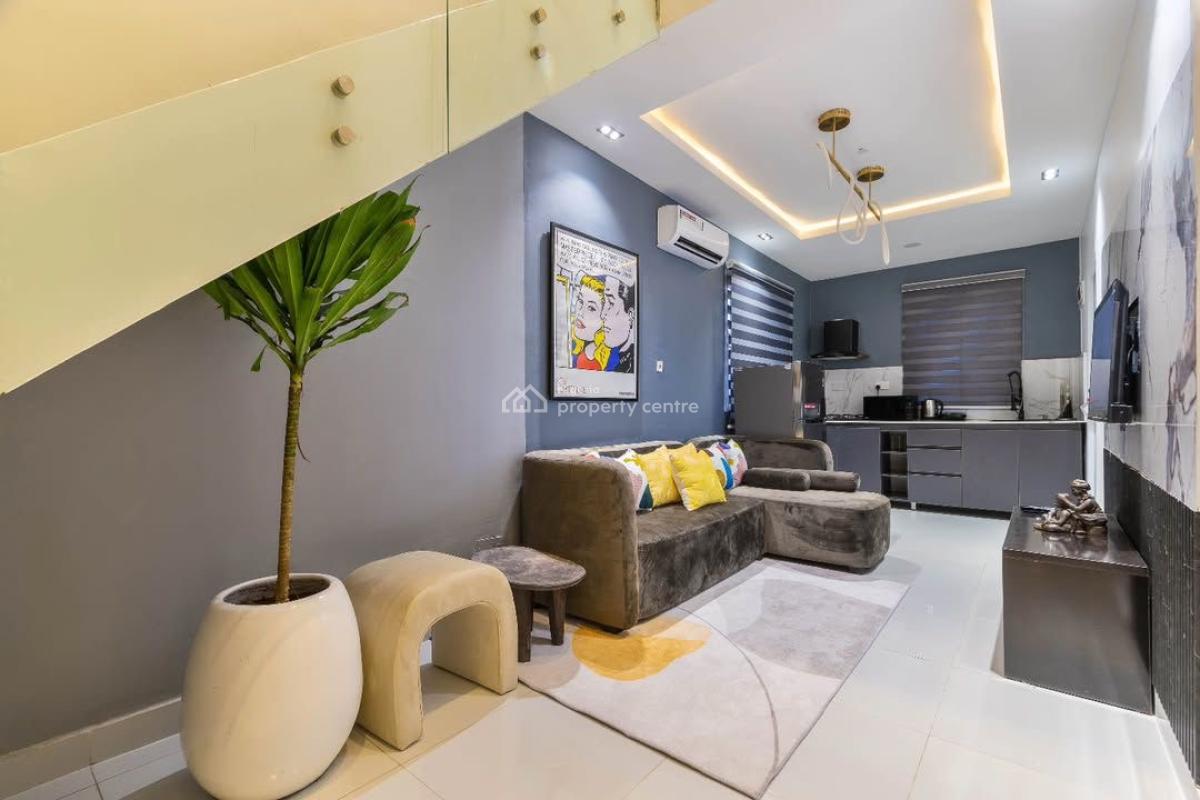 Beautiful Fully Furnished 1-bedroom Maisonette Loft Apartment, Off Admiralty Way, Lekki Phase 1, Lekki, Lagos, Flat / Apartment for Rent