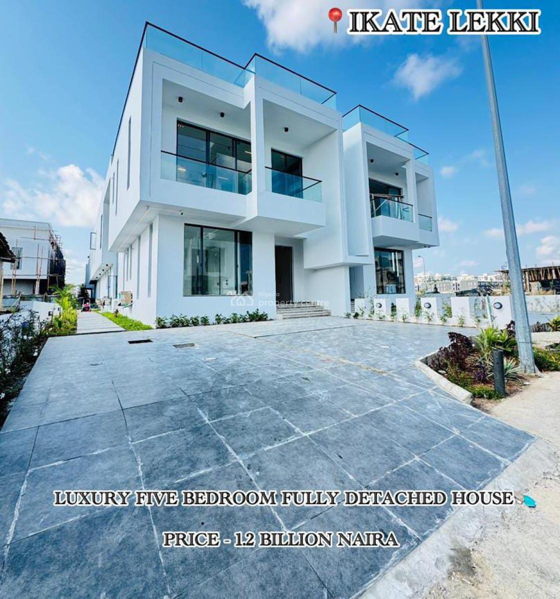 Luxury 5 Bedroom Detached House, Ikate, Lekki, Lagos, Detached Duplex for Sale