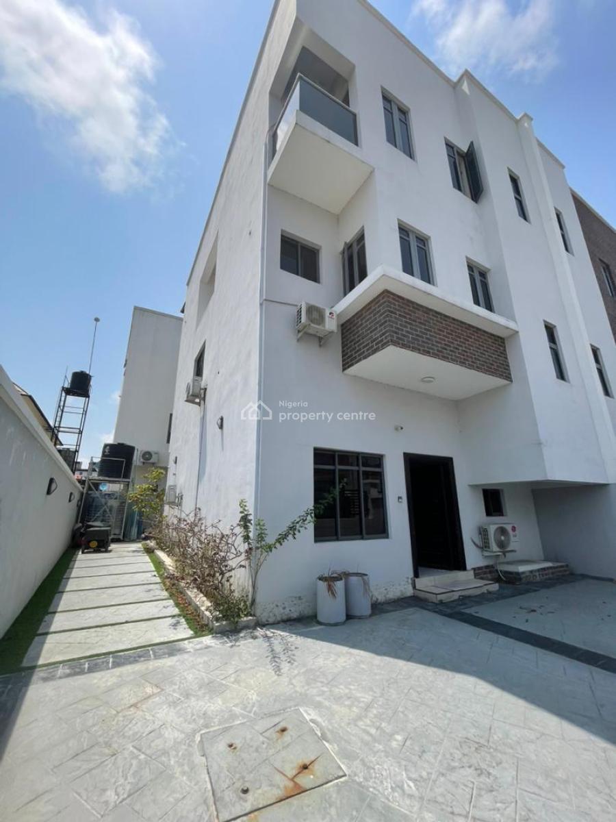Fully Furnished 4bedroom with a Bq Self Compound, Hrt of Ilasan, Ilasan, Lekki, Lagos, Detached Duplex for Rent