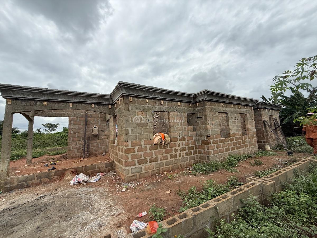 3 Uncompleted Bedrooms Bungalow, at Emuren Just 15 Mins Drive From Adamo Bustop Ikorodu, Adamo, Ikorodu, Lagos, Detached Bungalow for Sale