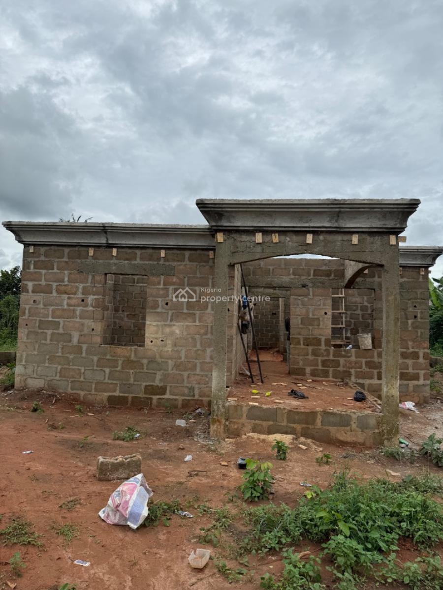 3 Uncompleted Bedrooms Bungalow, at Emuren Just 15 Mins Drive From Adamo Bustop Ikorodu, Adamo, Ikorodu, Lagos, Detached Bungalow for Sale