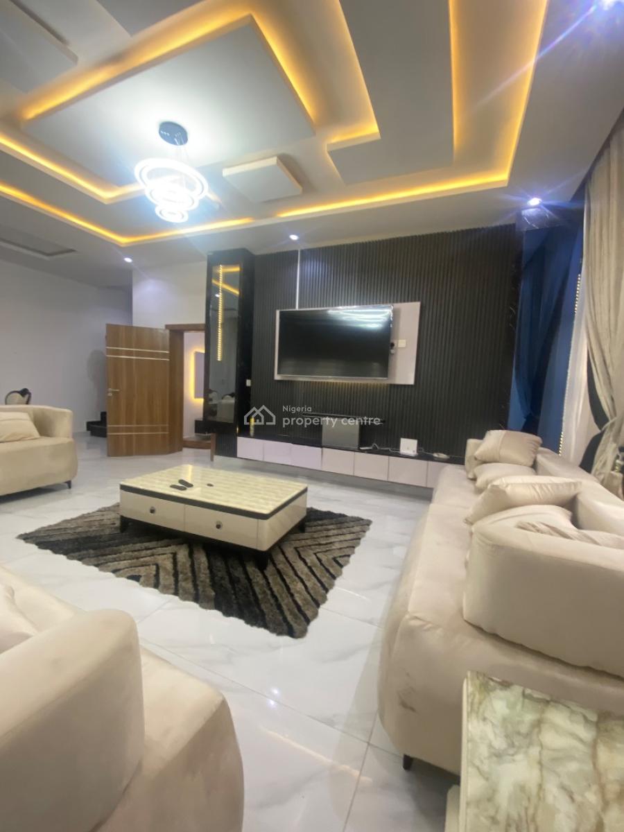 Luxury Furnished 2bed Duplex with 24hrs Light in Gud Est, Beside Royal Gardens,before Abraham Adesanya, Ajah, Lagos, Semi-detached Duplex for Rent