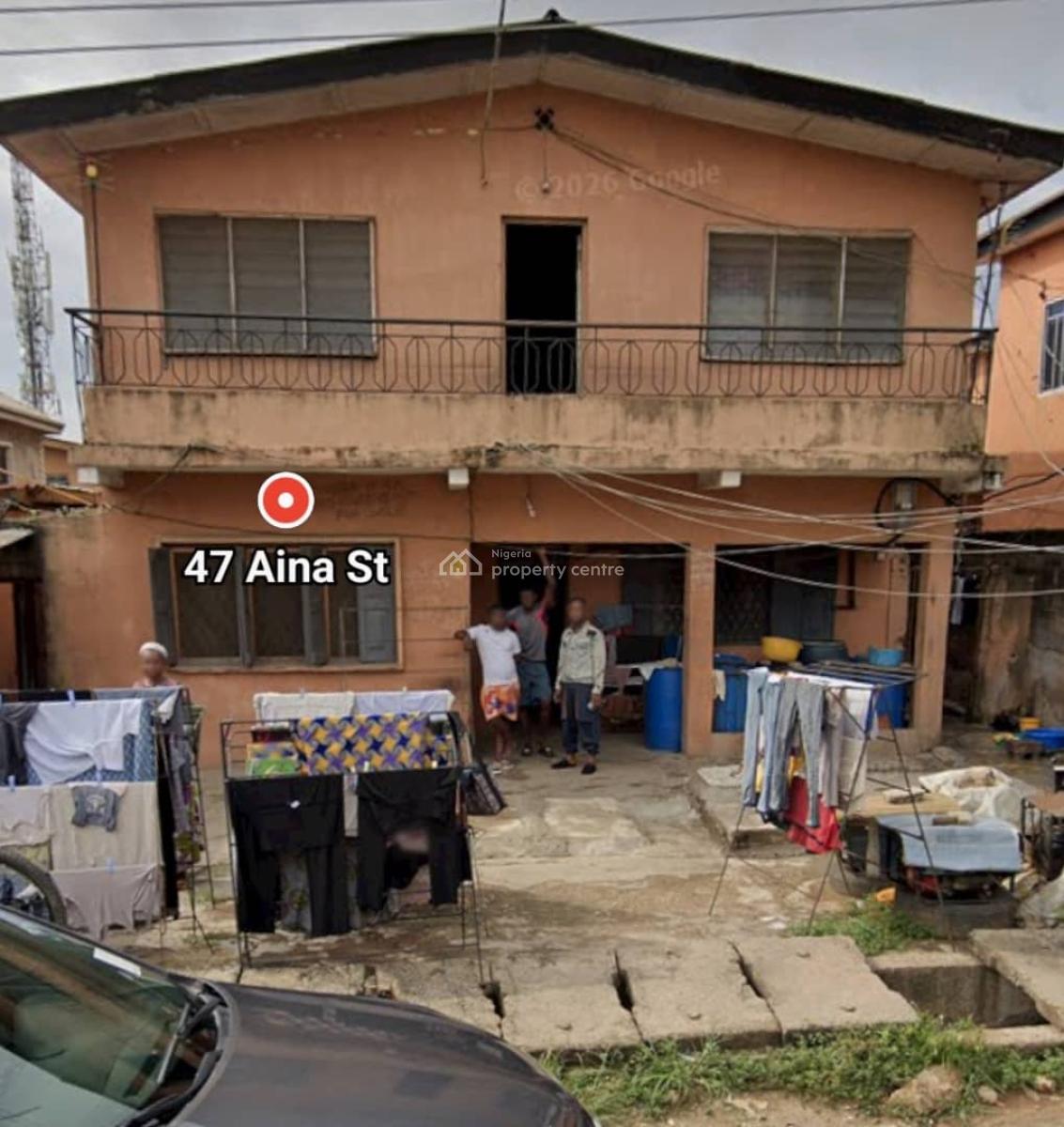 a Convertible Face to Face Storey Building, Aina Street, Ojota, Lagos, Block of Flats for Sale